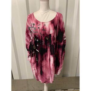 6th & LN Pink Business Casual Top Womens Plus Size 22